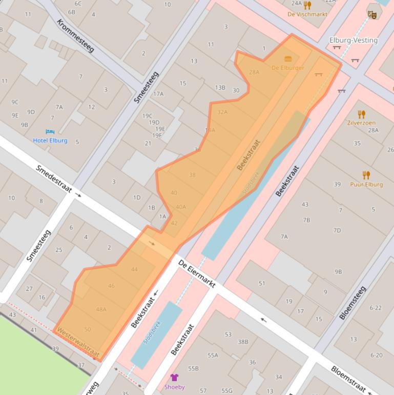 Kaart van postcodegebied 8081ED.