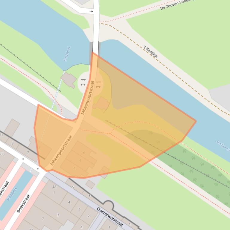 Kaart van postcodegebied 8081EE.