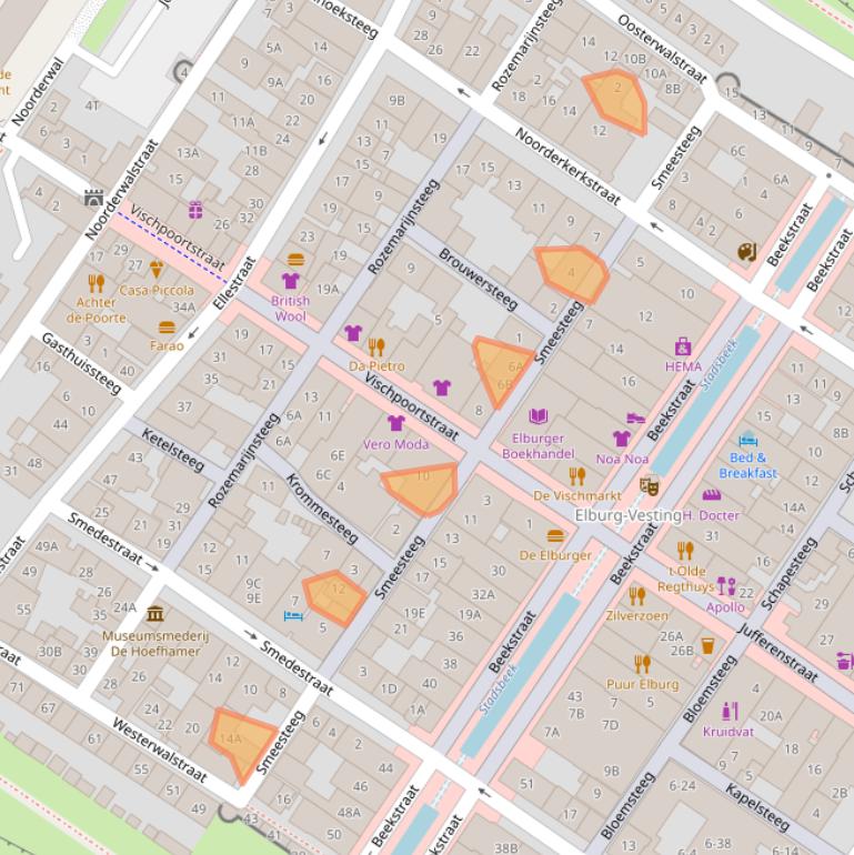 Kaart van postcodegebied 8081EN.