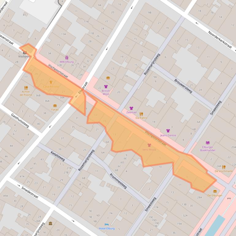 Kaart van postcodegebied 8081EP.