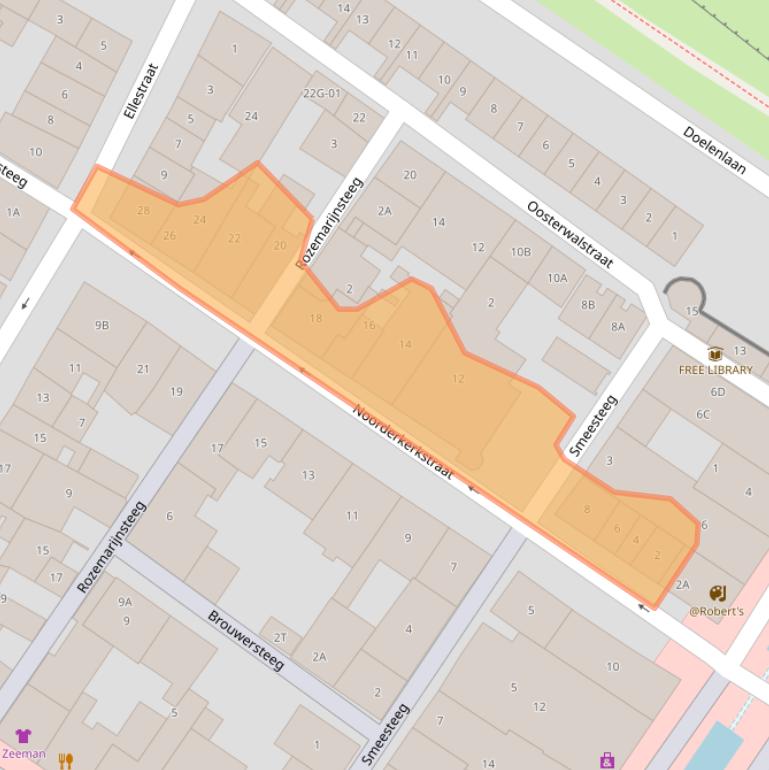 Kaart van postcodegebied 8081EV.