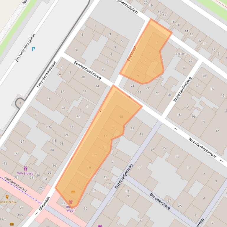 Kaart van postcodegebied 8081GC.