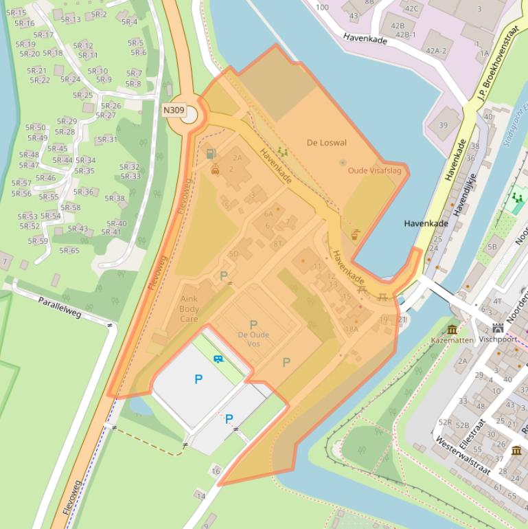 Kaart van postcodegebied 8081GP.