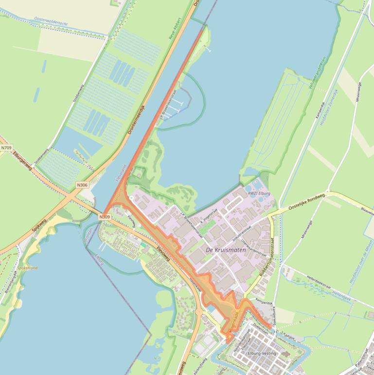 Kaart van postcodegebied 8081GR.