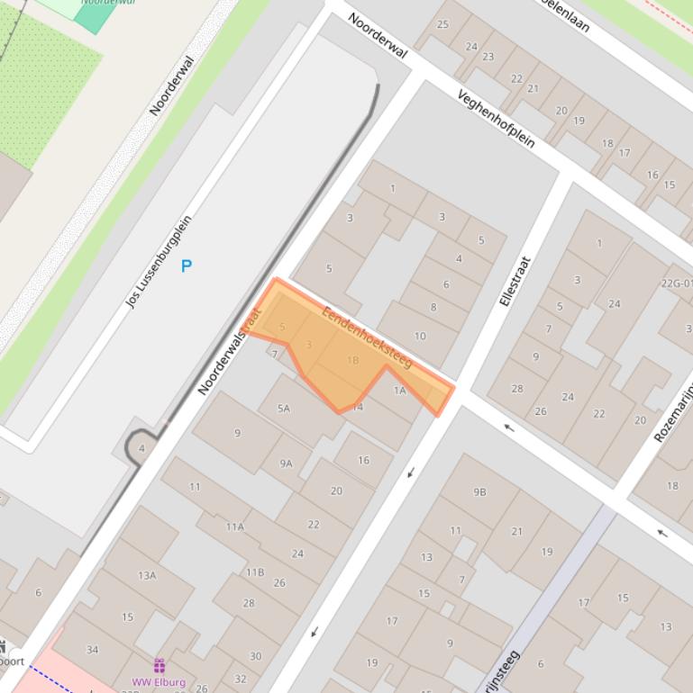 Kaart van postcodegebied 8081GS.