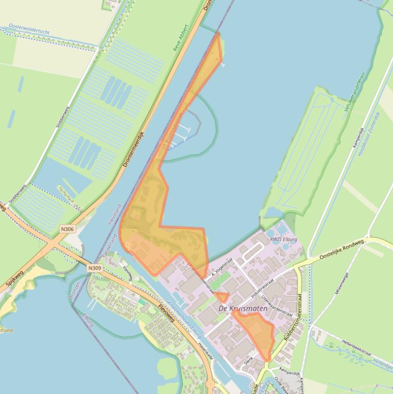 Kaart van postcodegebied 8081HC.