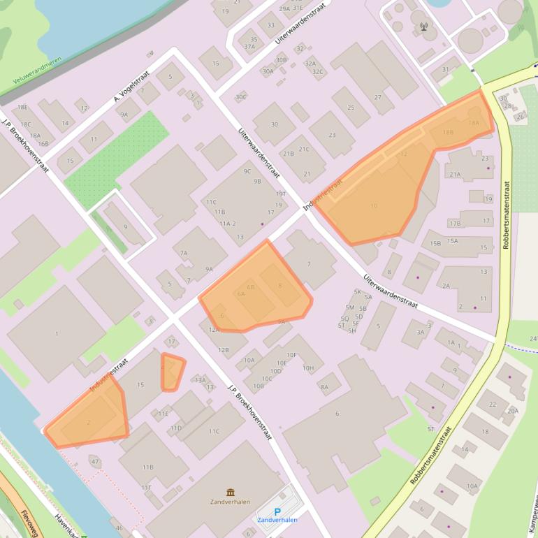 Kaart van postcodegebied 8081HG.