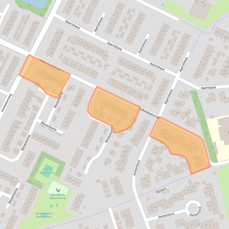 Kaart van postcodegebied 8081HZ.
