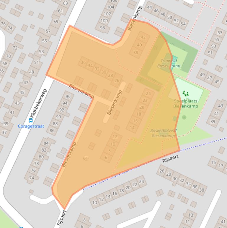Kaart van postcodegebied 8081JC.