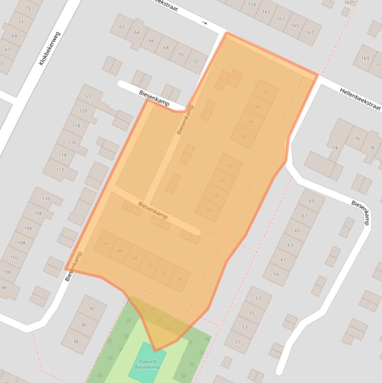 Kaart van postcodegebied 8081JD.