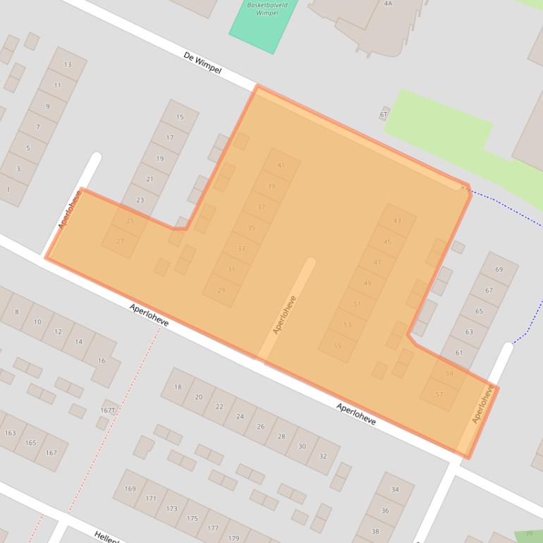 Kaart van postcodegebied 8081JM.