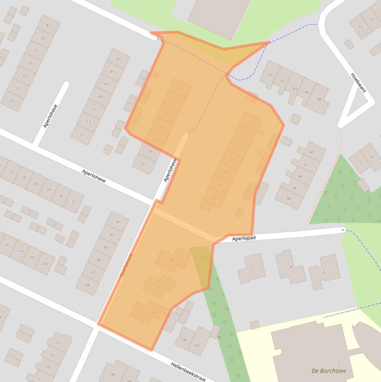 Kaart van postcodegebied 8081JN.