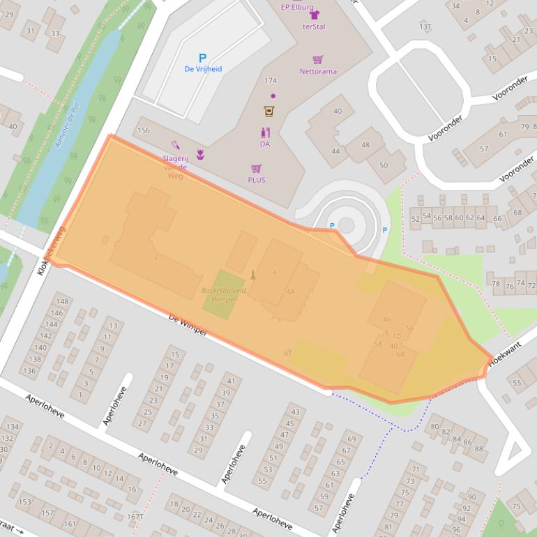 Kaart van postcodegebied 8081JS.
