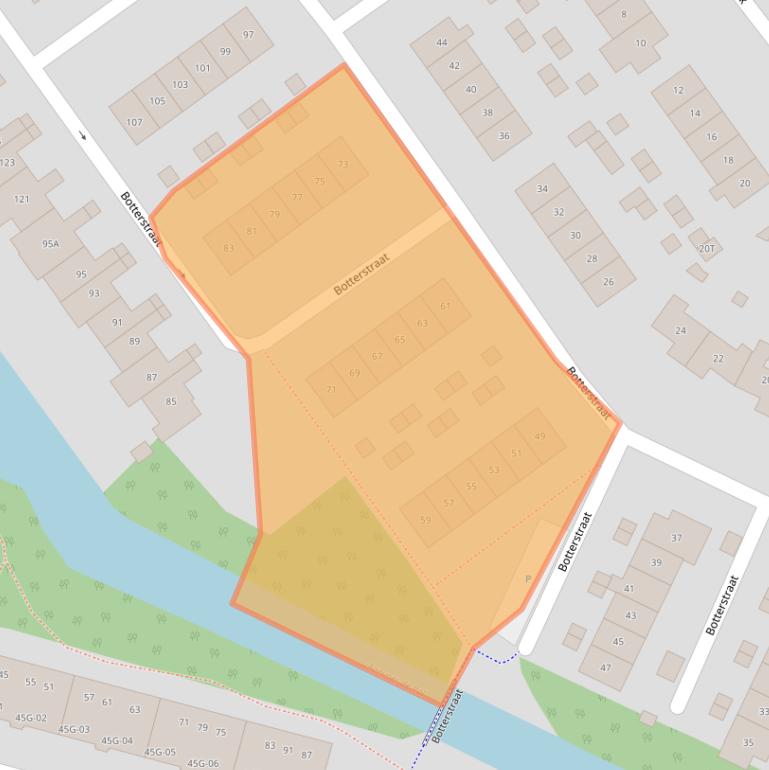 Kaart van postcodegebied 8081JV.