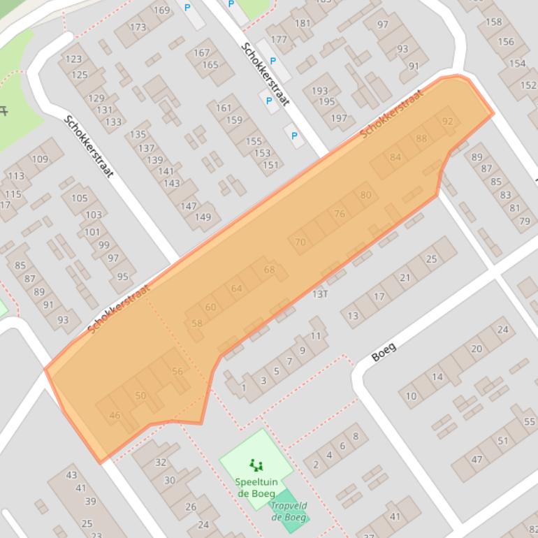 Kaart van postcodegebied 8081KK.