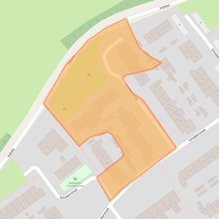 Kaart van postcodegebied 8081KN.