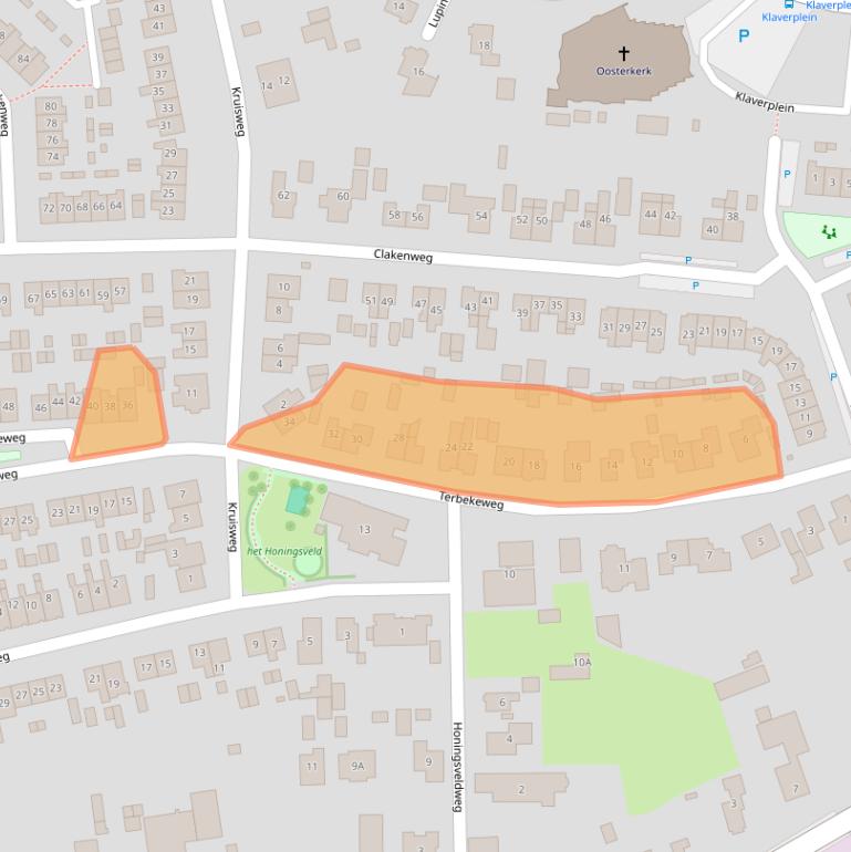 Kaart van postcodegebied 8081KV.