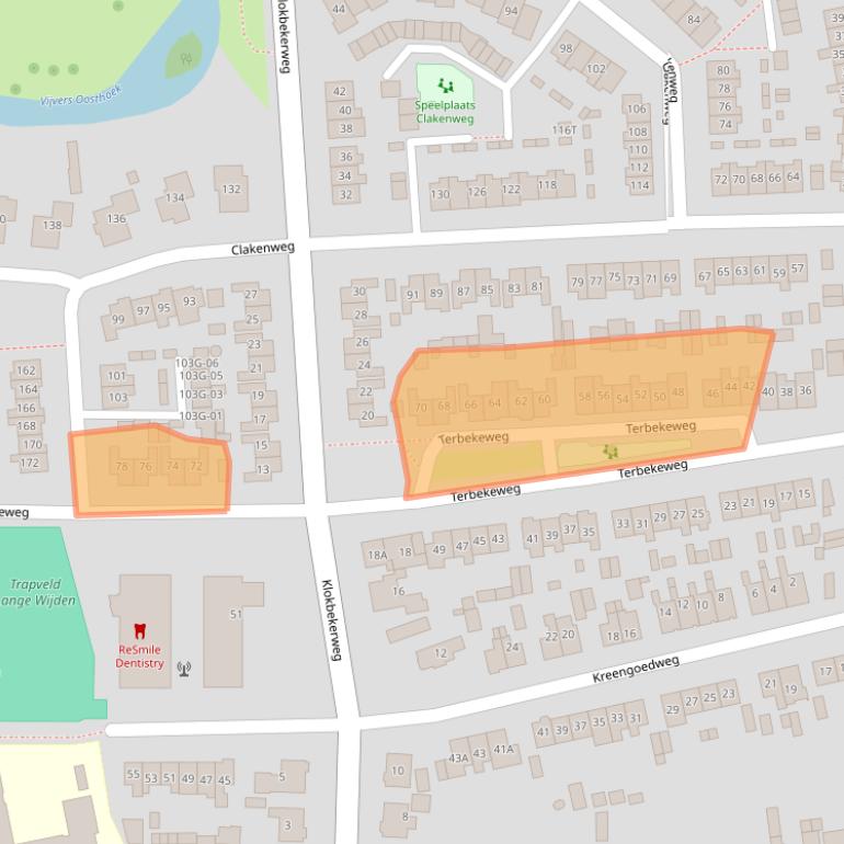 Kaart van postcodegebied 8081KW.