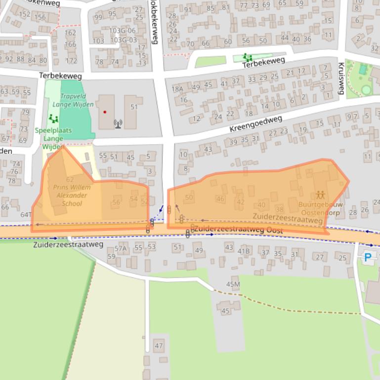 Kaart van postcodegebied 8081LD.
