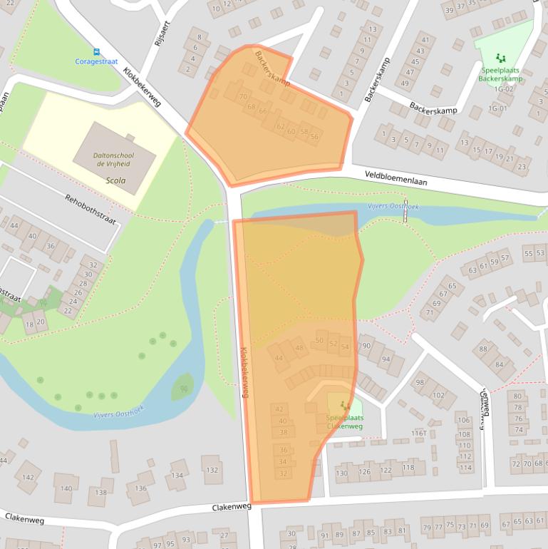 Kaart van postcodegebied 8081LG.