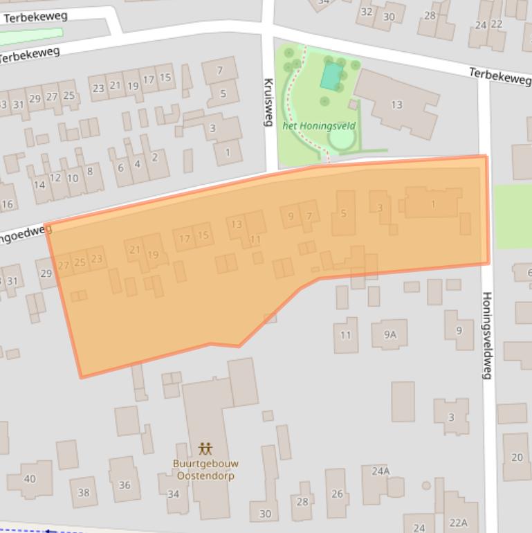 Kaart van postcodegebied 8081LK.