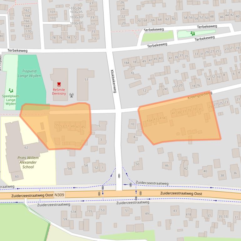 Kaart van postcodegebied 8081LL.