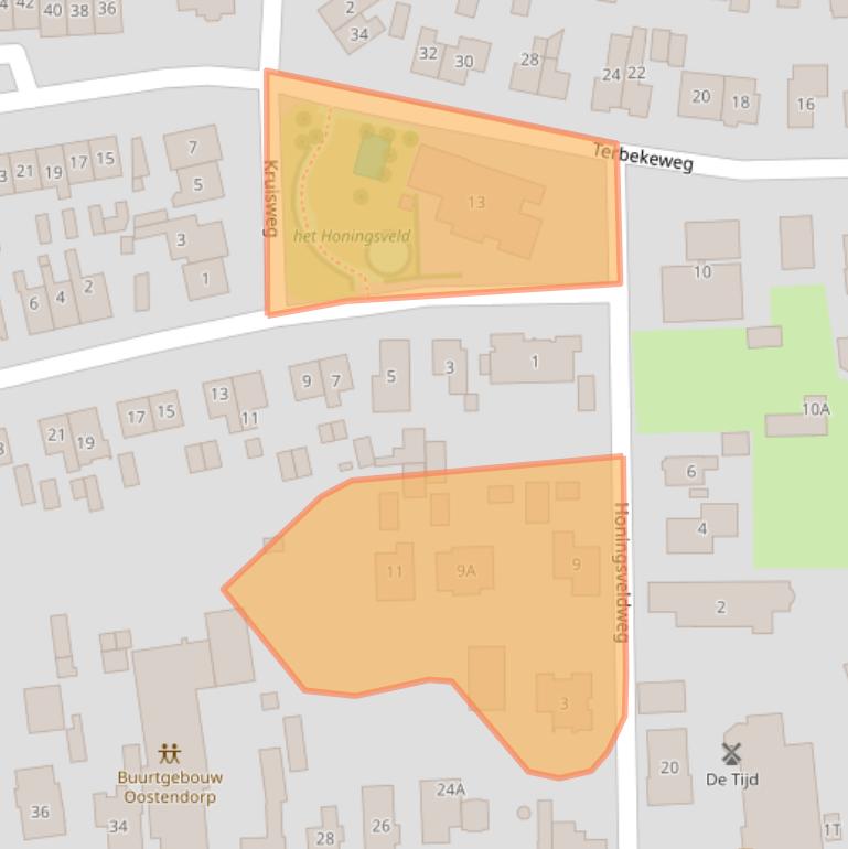 Kaart van postcodegebied 8081LN.
