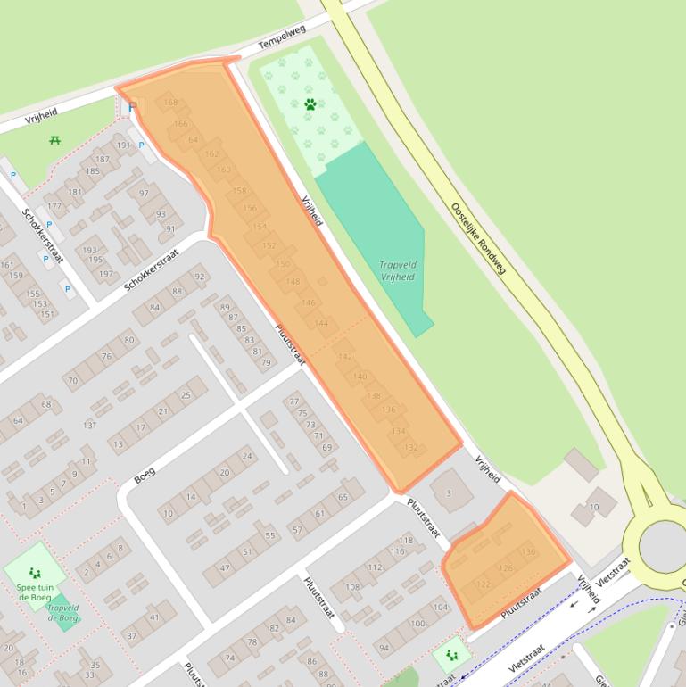 Kaart van postcodegebied 8081MD.