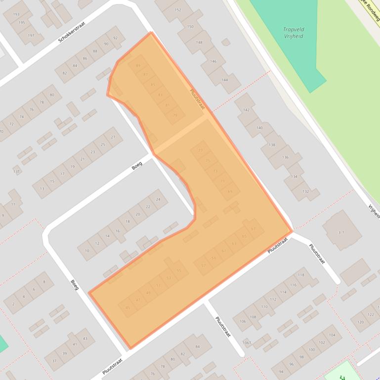 Kaart van postcodegebied 8081MG.