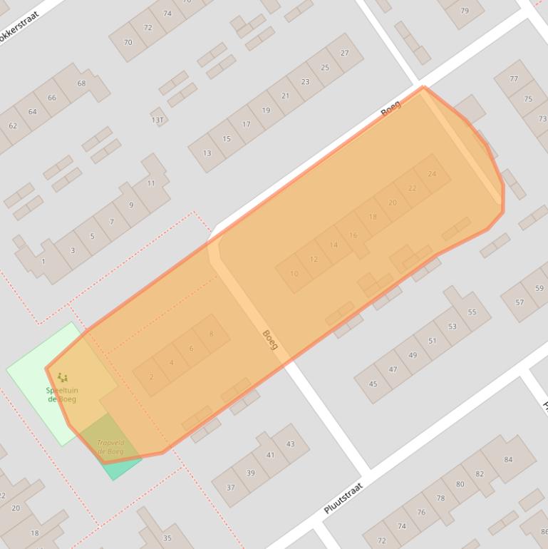 Kaart van postcodegebied 8081MK.
