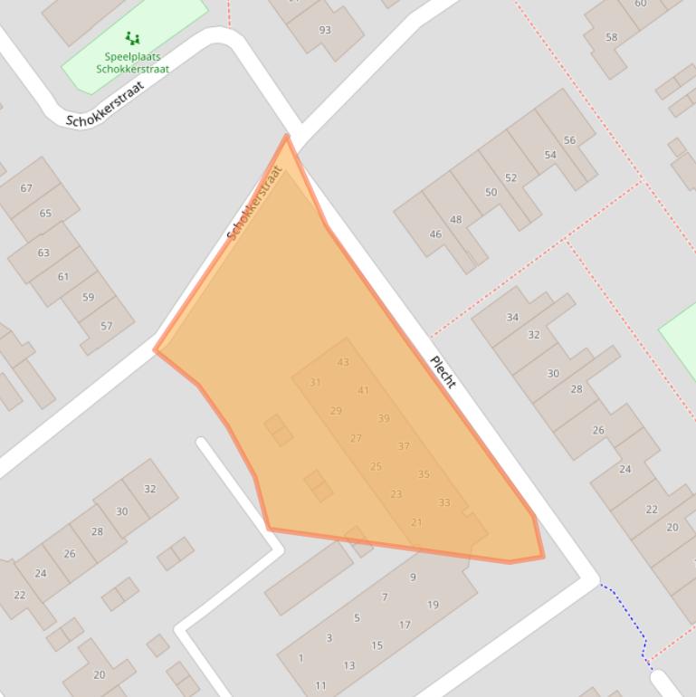 Kaart van postcodegebied 8081MN.