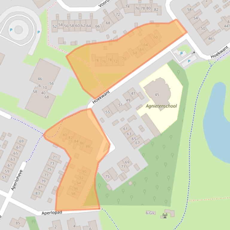 Kaart van postcodegebied 8081NC.