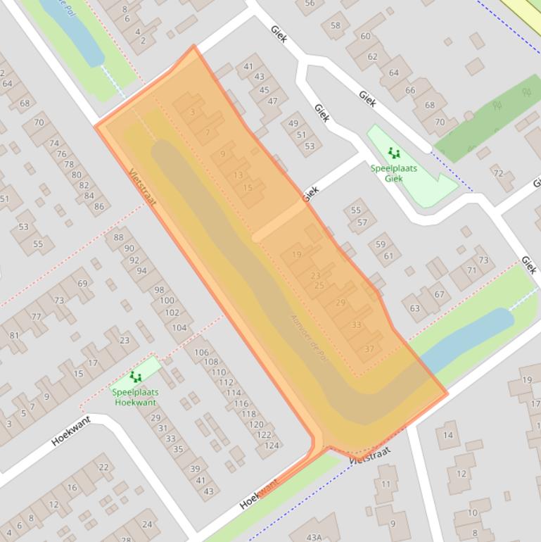 Kaart van postcodegebied 8081NT.