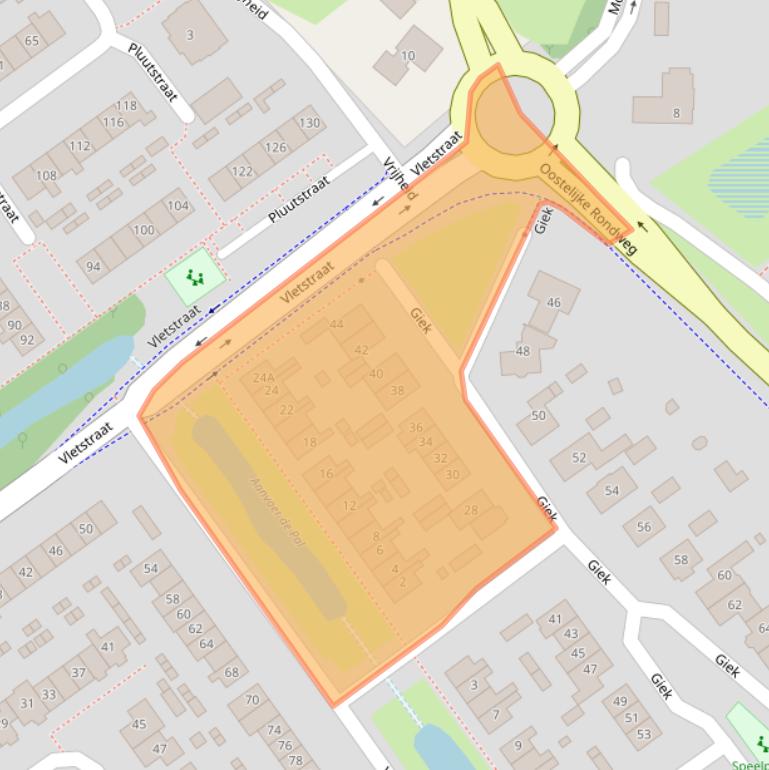 Kaart van postcodegebied 8081NV.