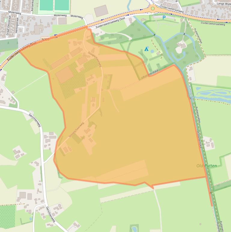 Kaart van postcodegebied 8081PE.