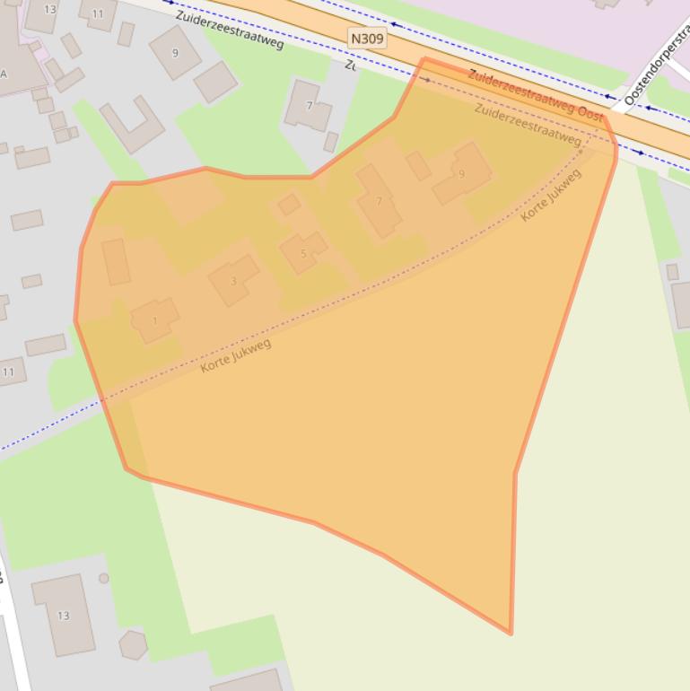 Kaart van postcodegebied 8081RG.