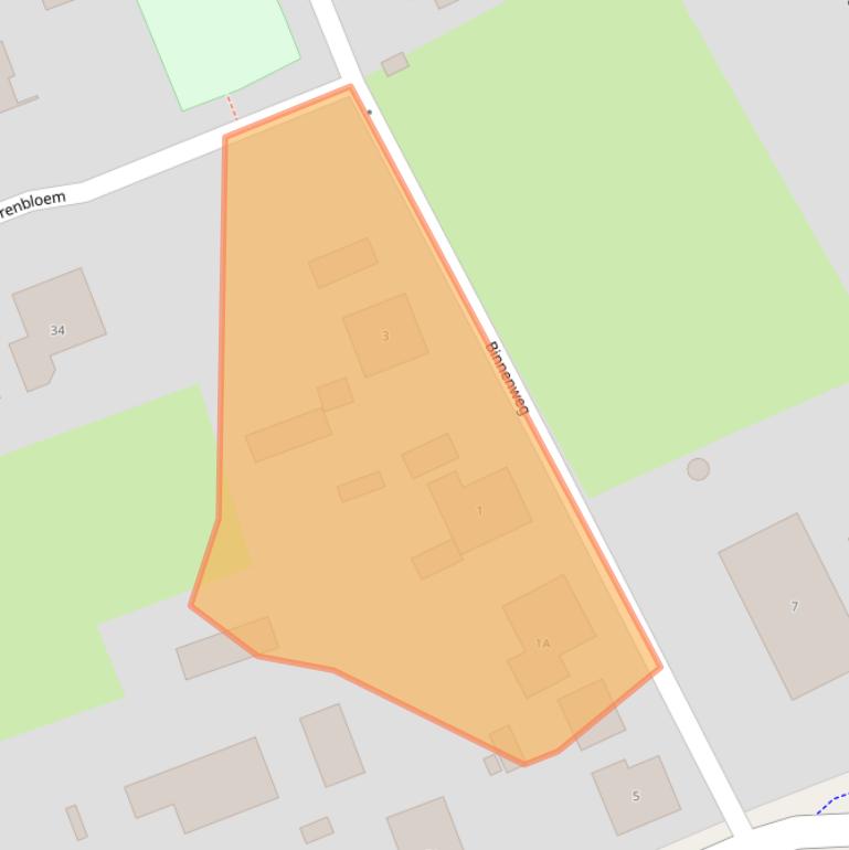 Kaart van postcodegebied 8081RP.