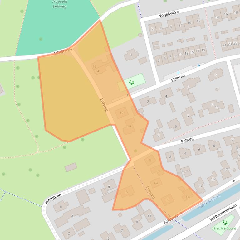 Kaart van postcodegebied 8081RS.