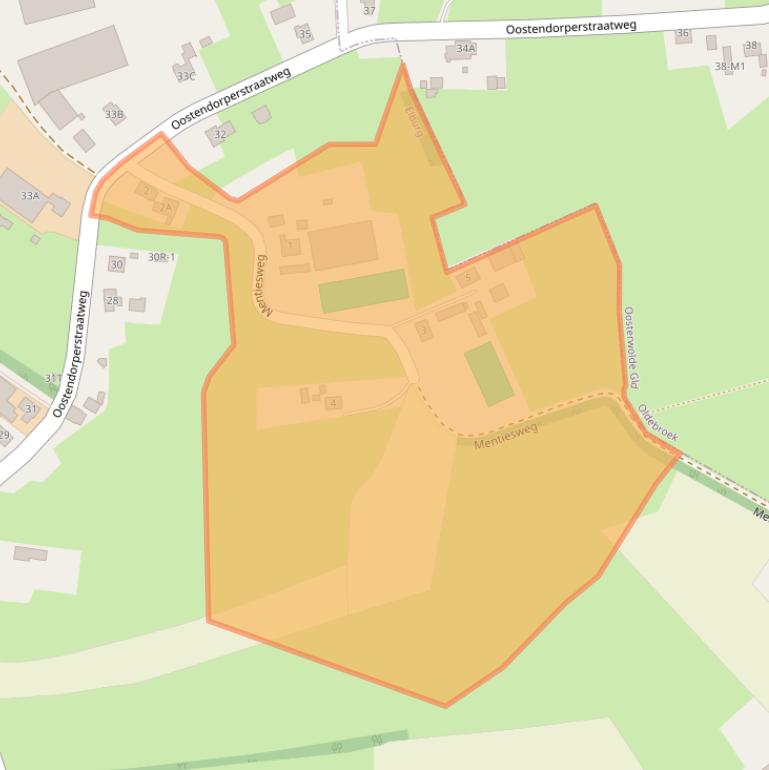 Kaart van postcodegebied 8081RZ.