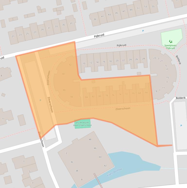 Kaart van postcodegebied 8081SE.