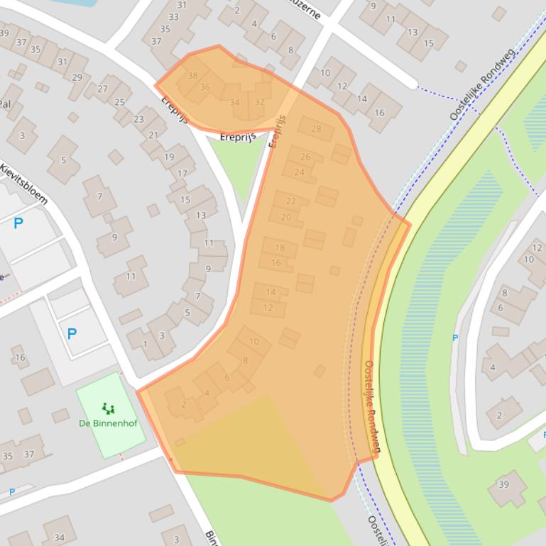 Kaart van postcodegebied 8081SN.