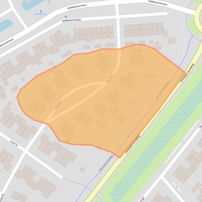 Kaart van postcodegebied 8081ST.