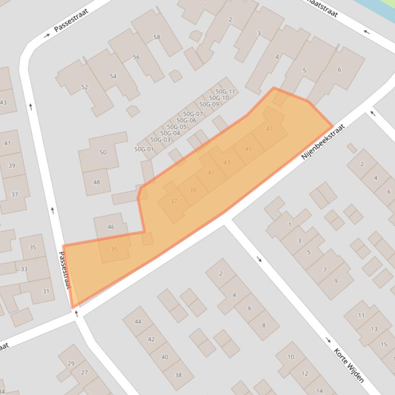 Kaart van postcodegebied 8081TD.