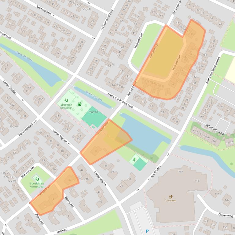 Kaart van postcodegebied 8081TS.