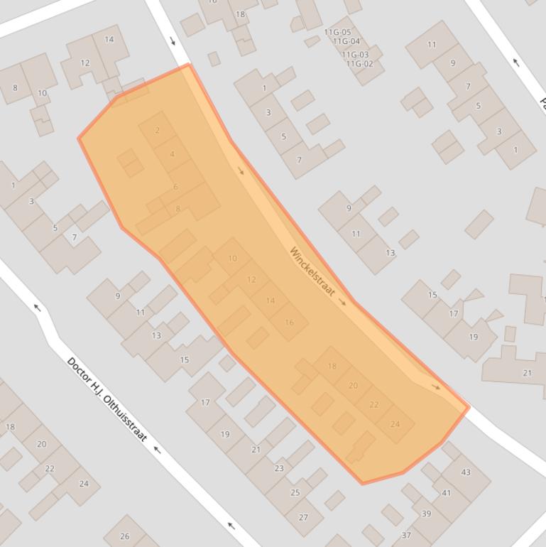 Kaart van postcodegebied 8081TW.