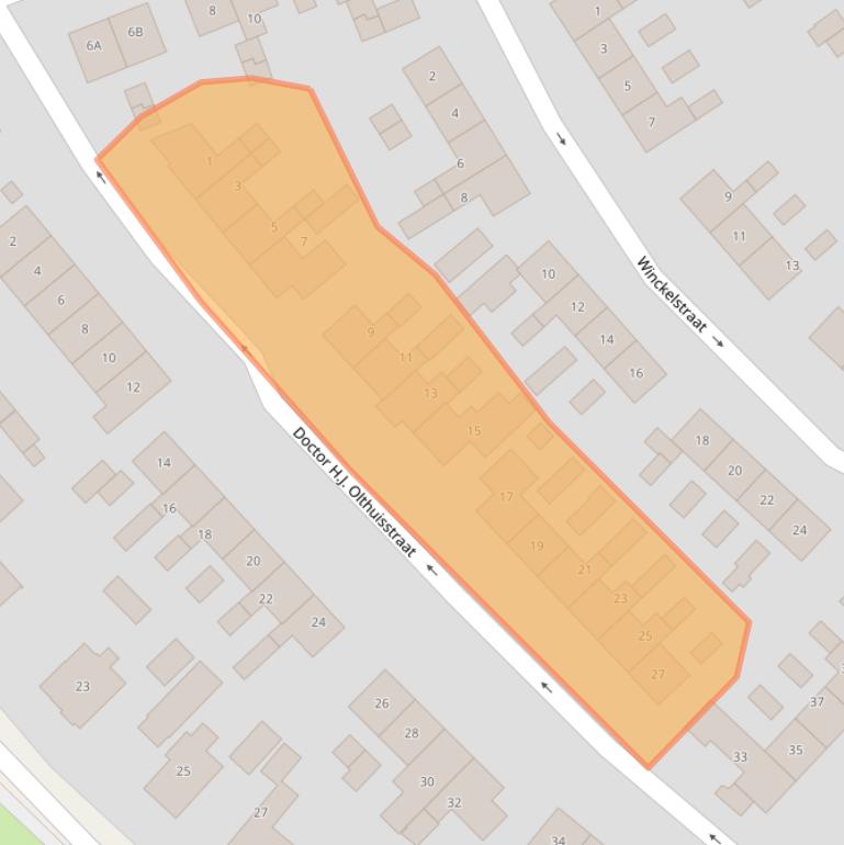 Kaart van postcodegebied 8081TX.