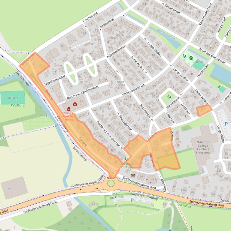 Kaart van postcodegebied 8081VA.