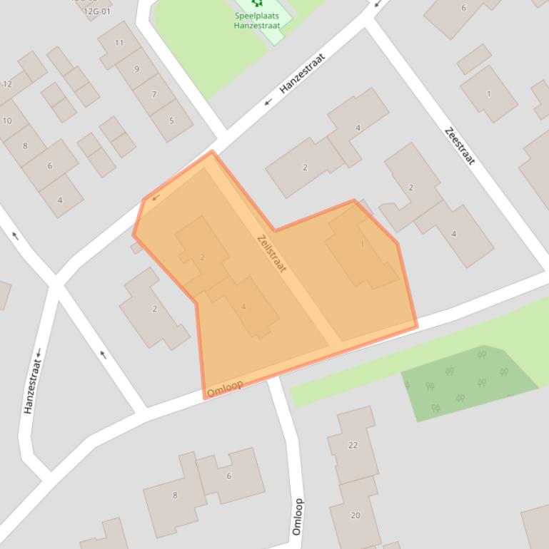 Kaart van postcodegebied 8081VM.