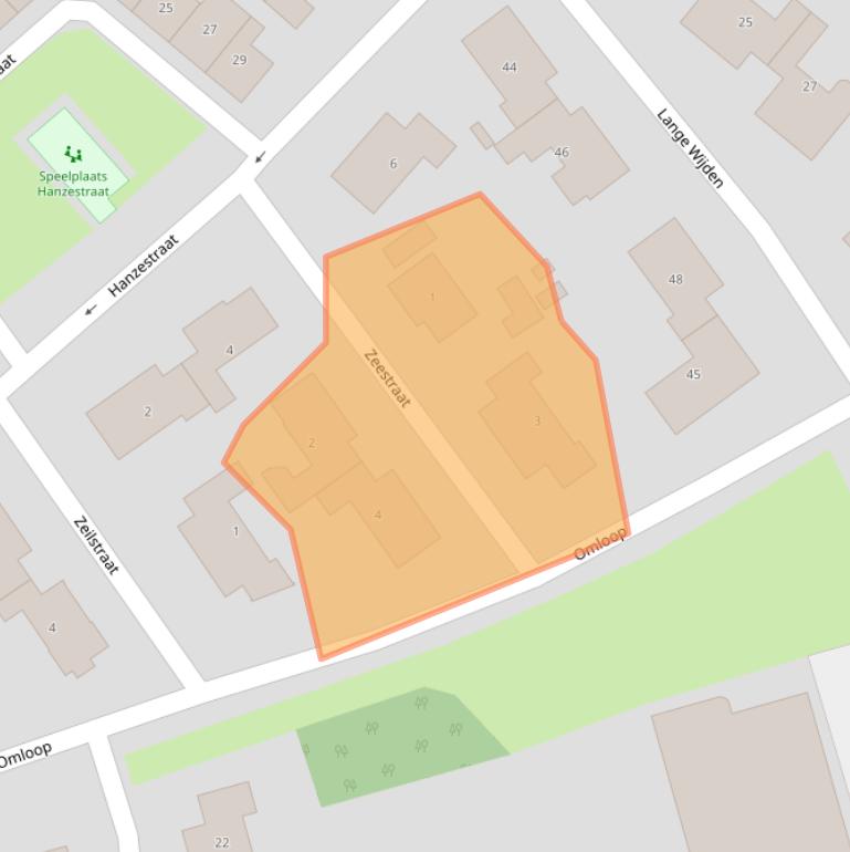 Kaart van postcodegebied 8081VN.