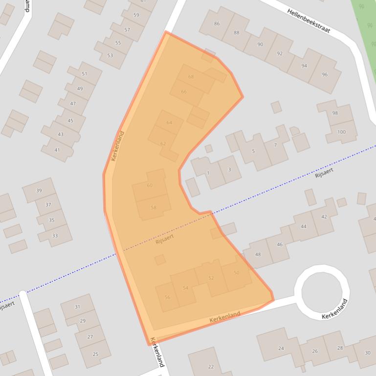 Kaart van postcodegebied 8081WC.